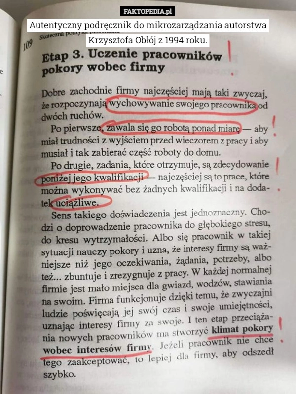 
    
			Autentyczny podręcznik do mikrozarządzania autorstwa Krzysztofa Obłój z					