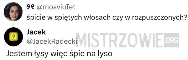 
    Śpicie w...