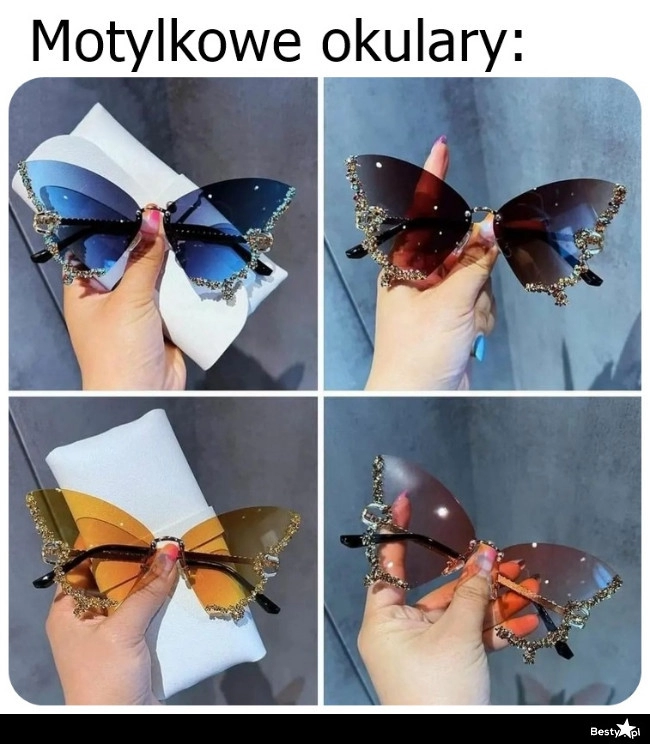 
    Motylkowe okulary 