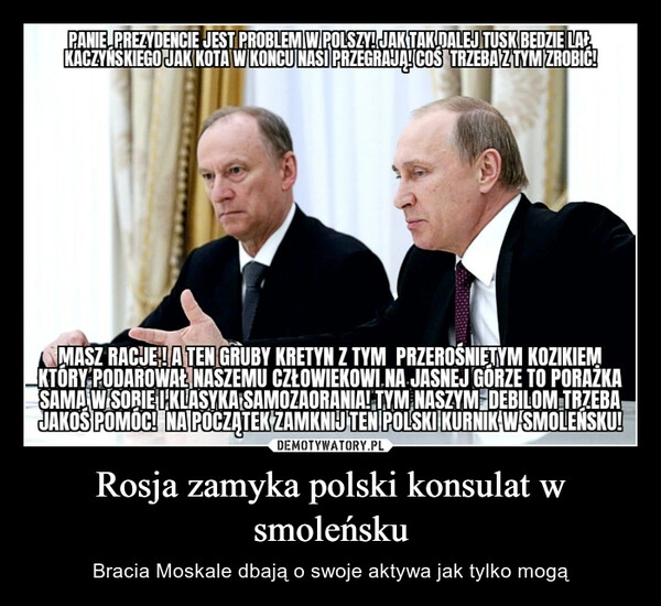 
    Rosja zamyka polski konsulat w smoleńsku