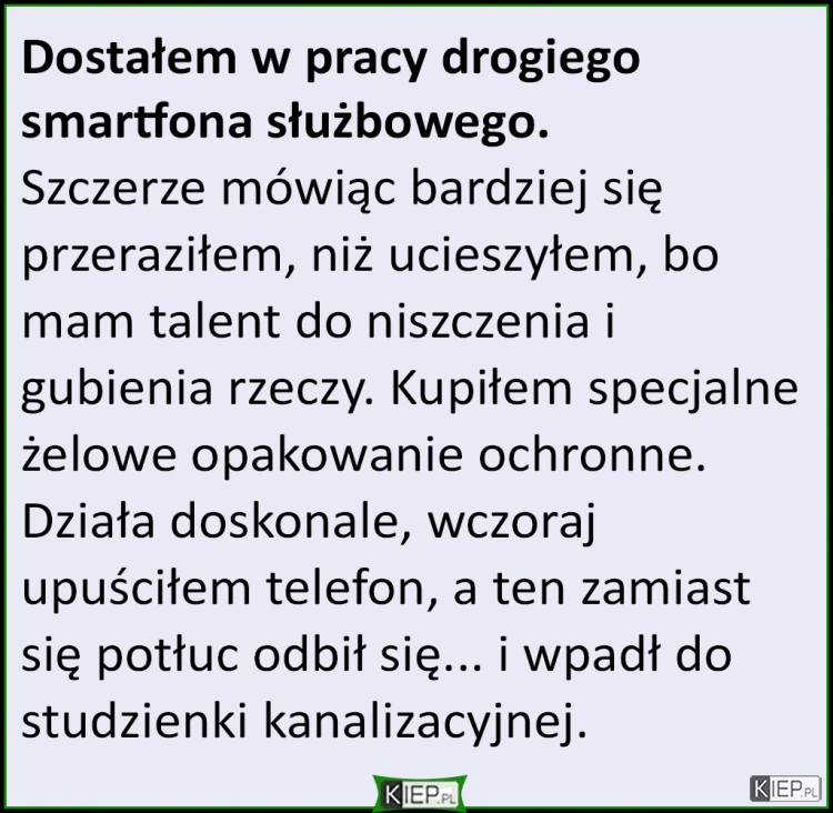 
    Dostałem w pracy drogiego smartfona służbowego..