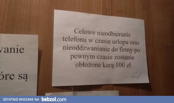 
    Tymczasem w pracy