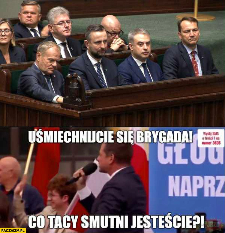 
    Trzaskowski do rządu w trakcie przemowy Nawrockiego: uśmiechnijcie się brygada, co tacy smutni jesteście?