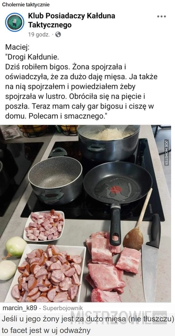 
    Cholernie taktycznie