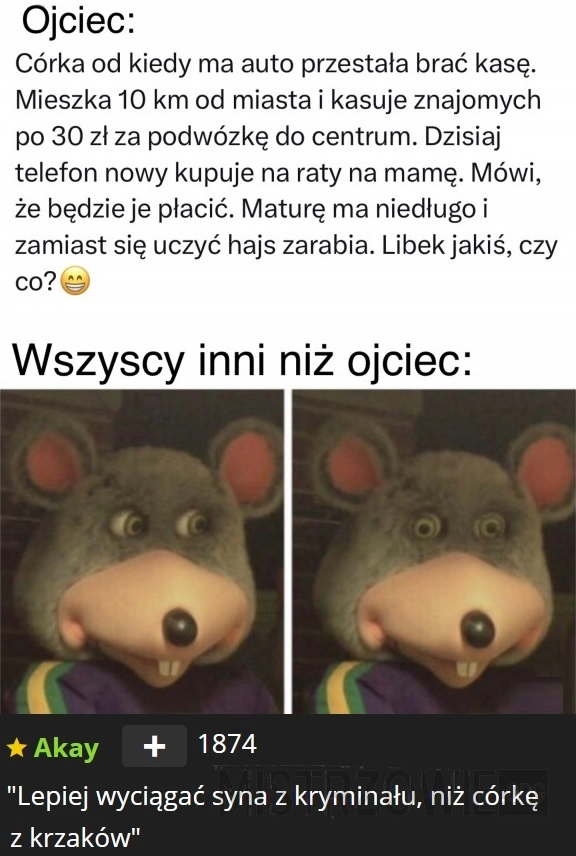 
    Lepiej mieć syna