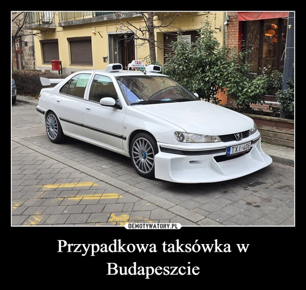 
    Przypadkowa taksówka w Budapeszcie