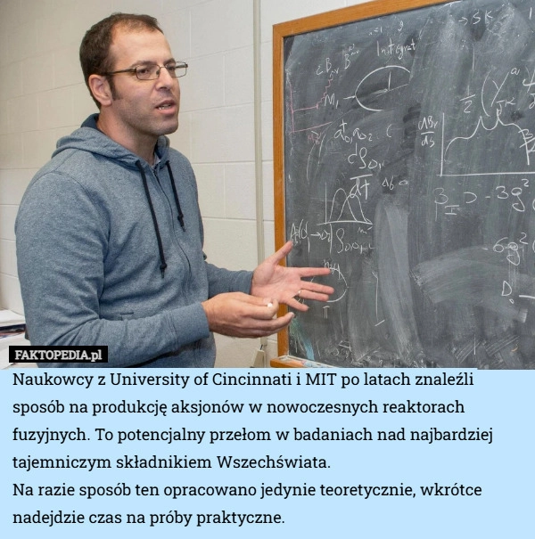 
    Naukowcy z University of Cincinnati i MIT po latach znaleźli sposób na produkcję