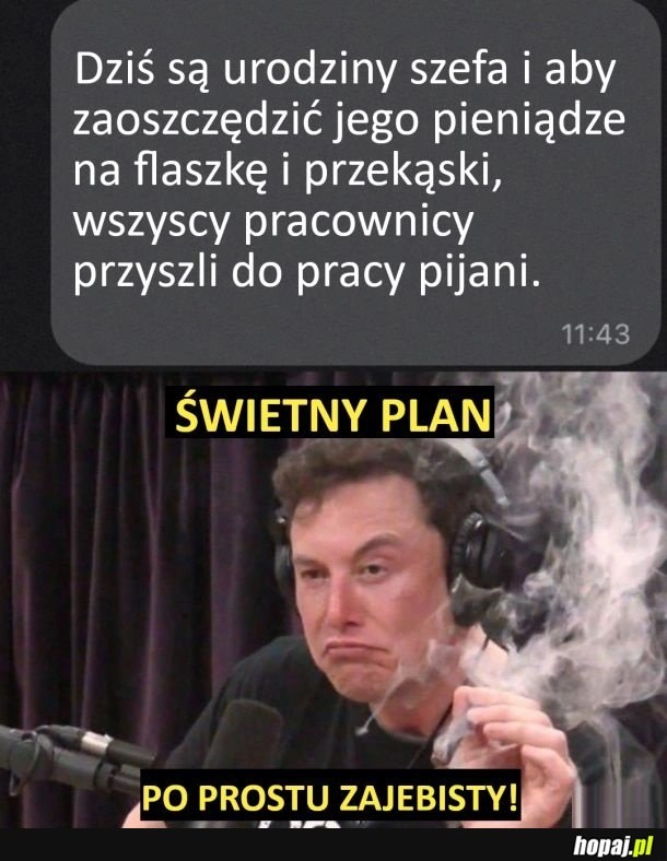 
    Urodziny szefa