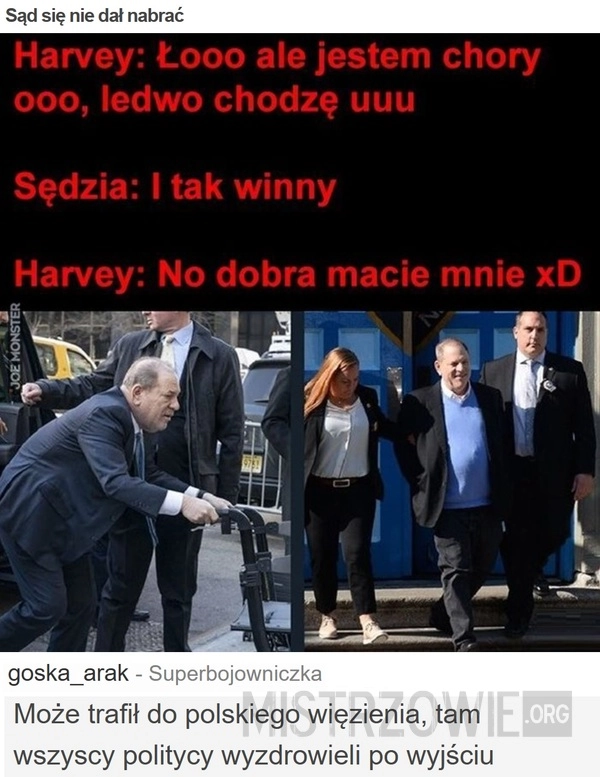 
    Sąd się nie dał nabrać