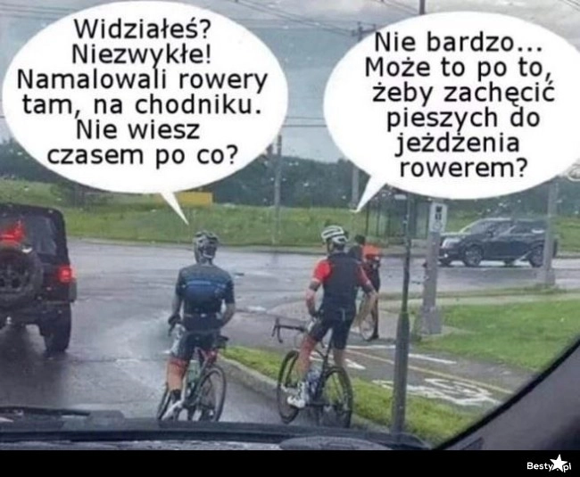 
    Rowerzyści 