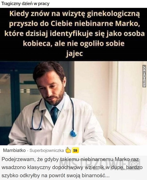 
    Tragiczny dzień w pracy