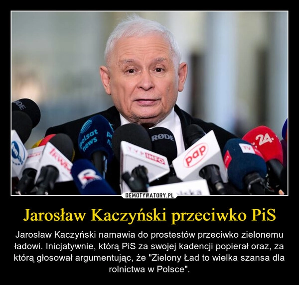 
    Jarosław Kaczyński przeciwko PiS