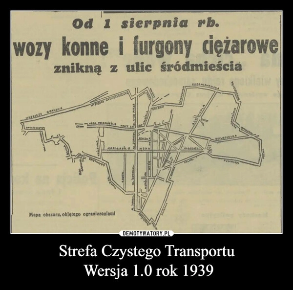 
    Strefa Czystego Transportu
 Wersja 1.0 rok 1939