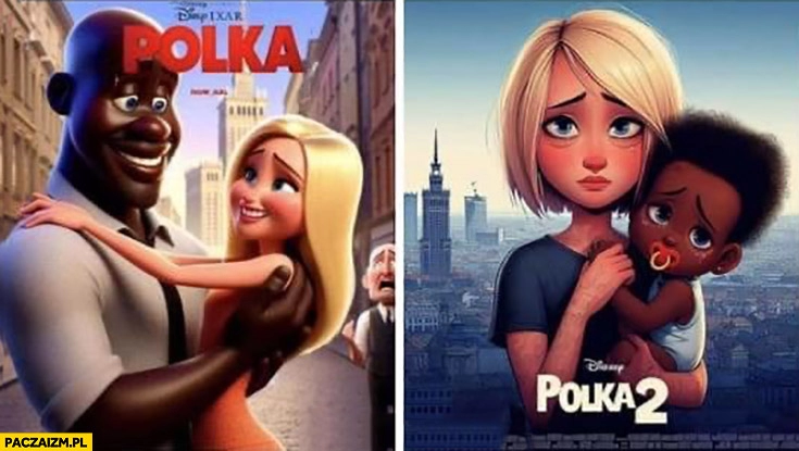 
    Polka z murzynem film Disney Pixar samotna z czarnym dzieckiem cześć 2 kontynuacja