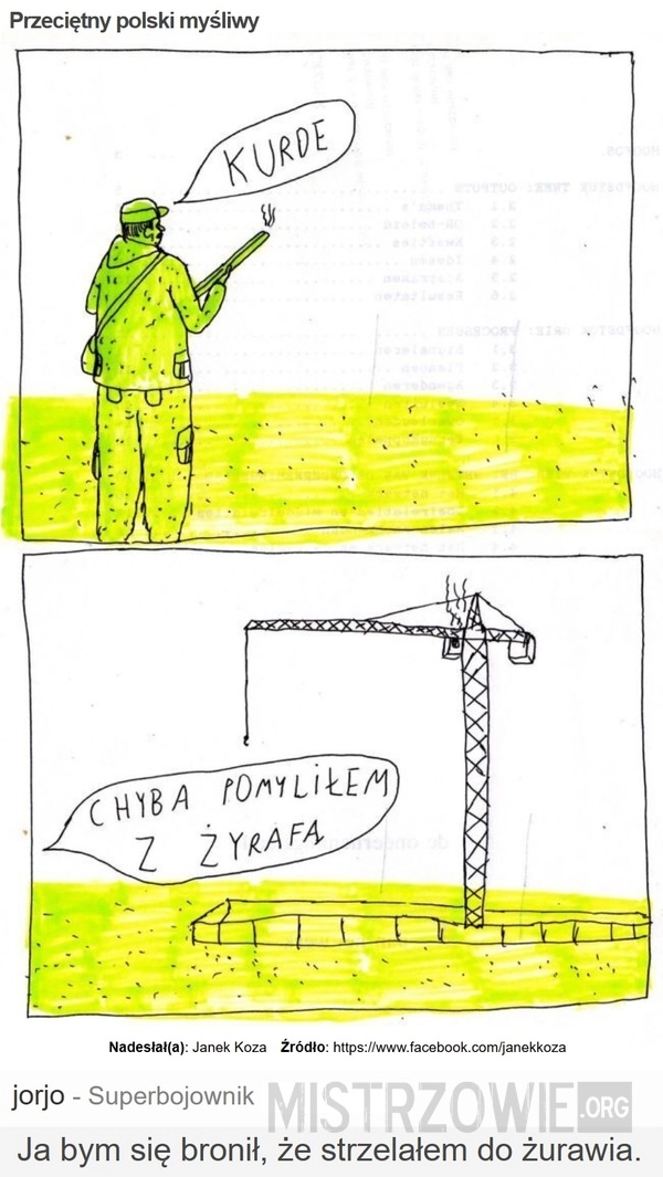 
    Przeciętny polski myśliwy
