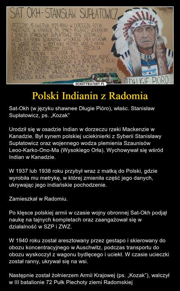 
    Polski Indianin z Radomia