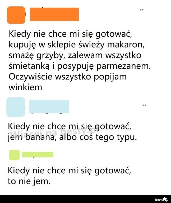 
    Kiedy nie chce się gotować 