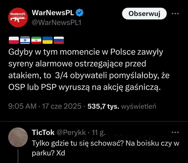 
    Syreny alarmowe