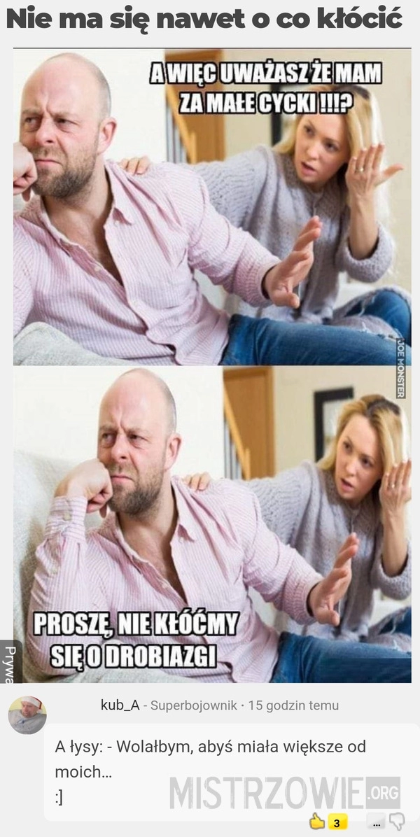 
    Nie ma się o co kłócić