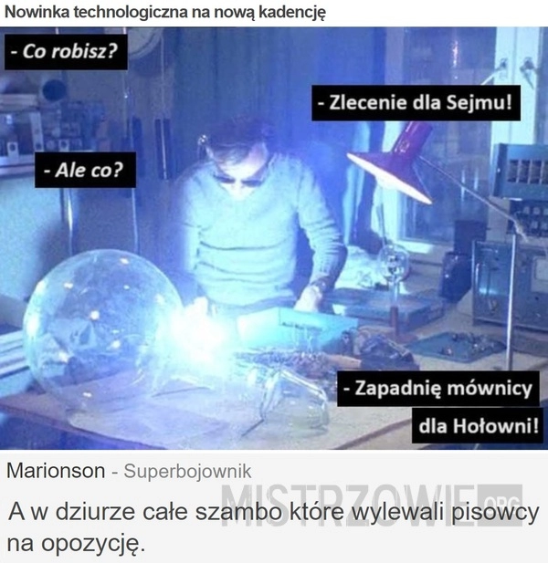 
    Nowinka technologiczna na nową kadencję