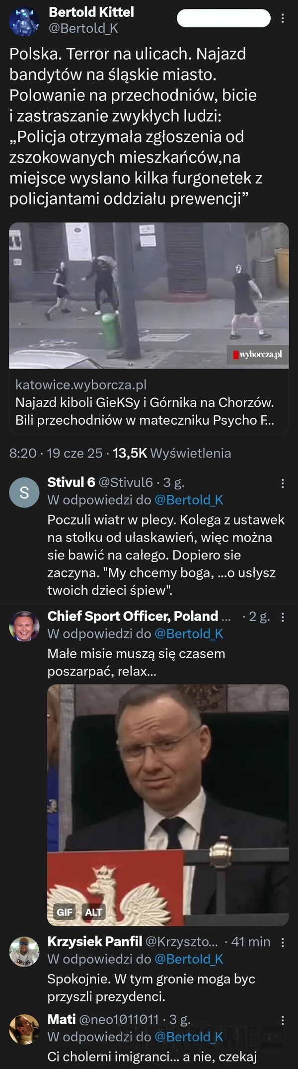 
    Terror na ulicach