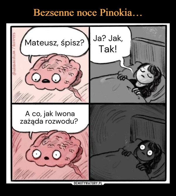 
    Bezsenne noce Pinokia…