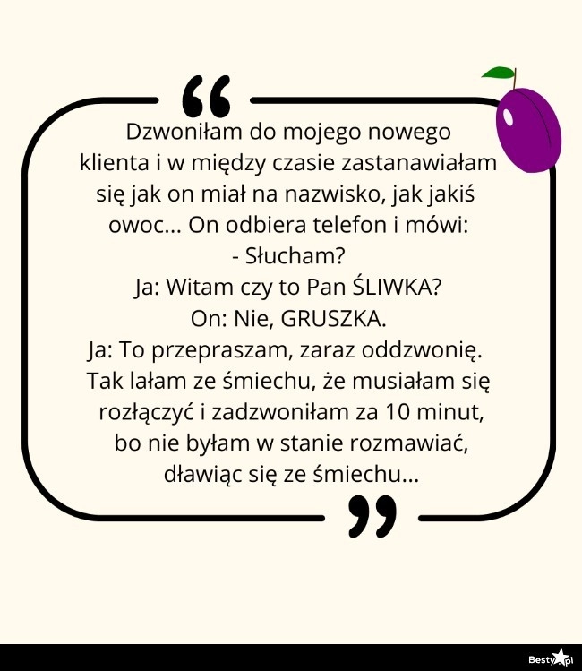 
    Klient o owocowym nazwisku 