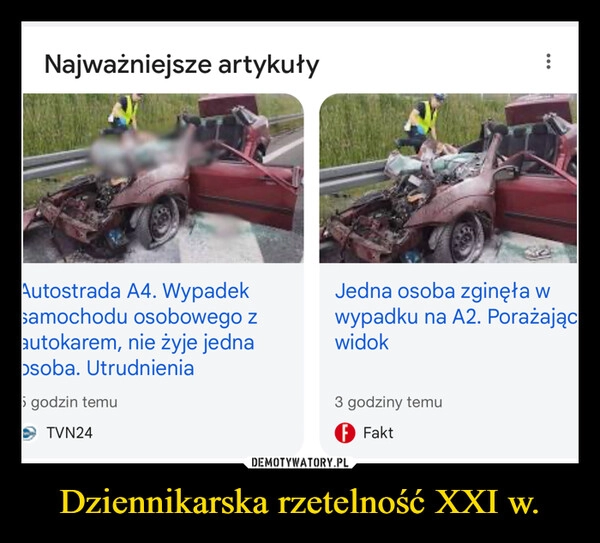 
    Dziennikarska rzetelność XXI w.