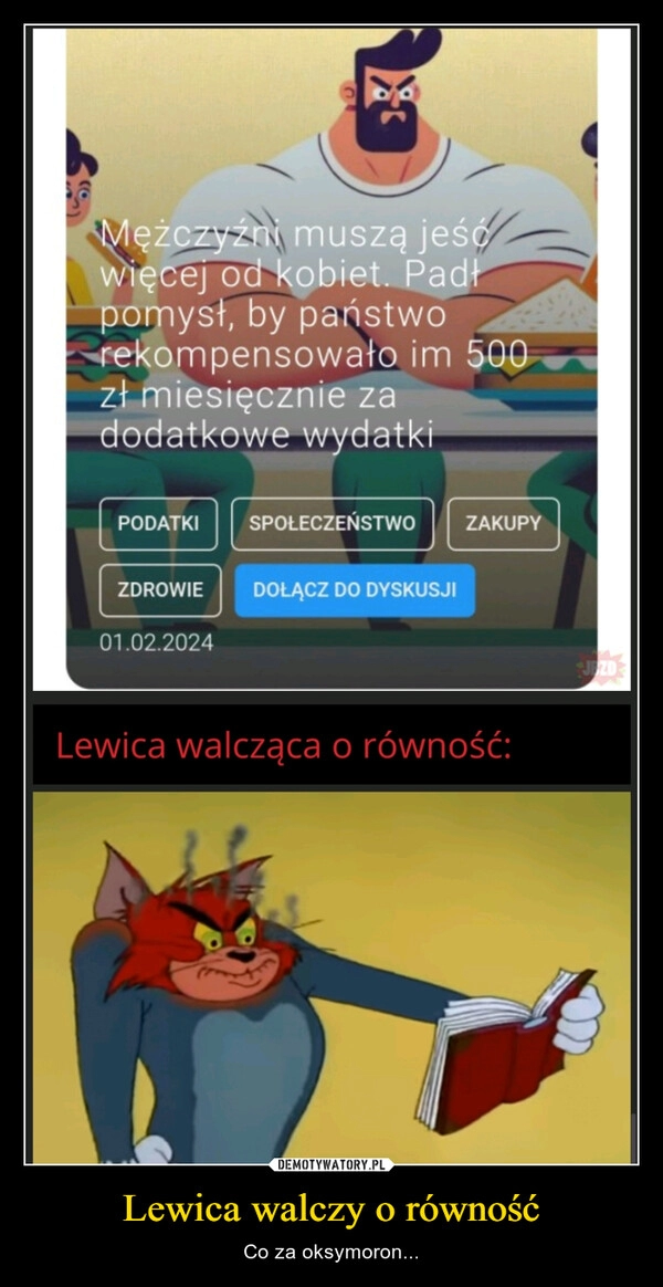 
    Lewica walczy o równość