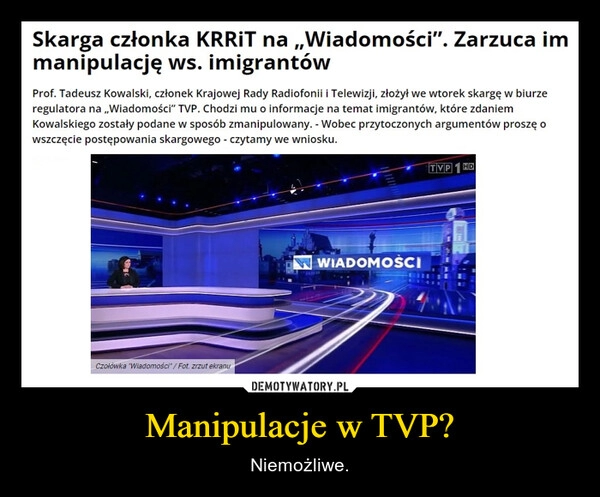 
    Manipulacje w TVP?