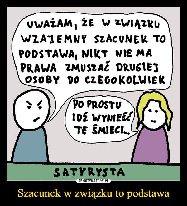 
    Szacunek w związku to podstawa