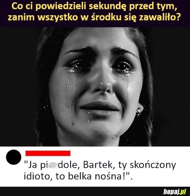 
    Sekunda przed tragedią