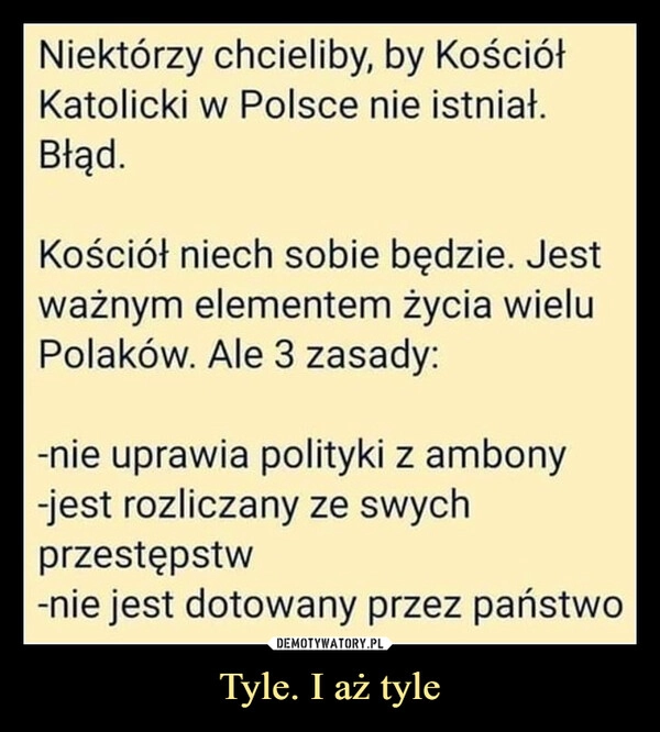 
    Tyle. I aż tyle