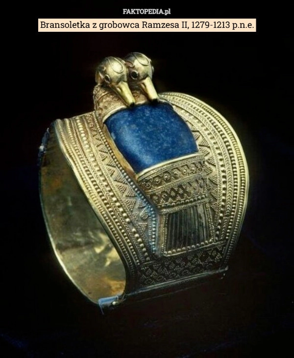 
    Bransoletka z grobowca Ramzesa II, 1279-1213 p.n.e.