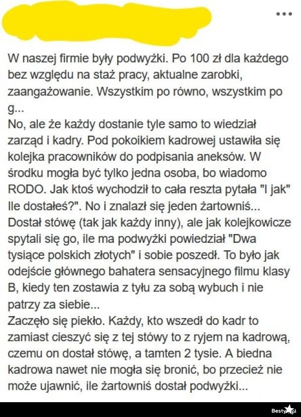 
    Żartowniś w pracy 