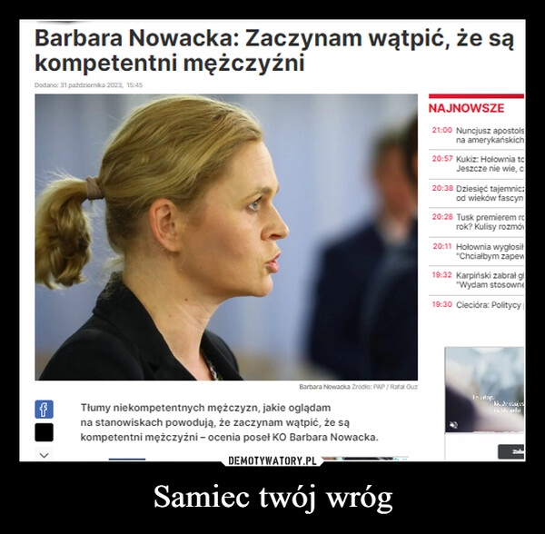 
    Samiec twój wróg