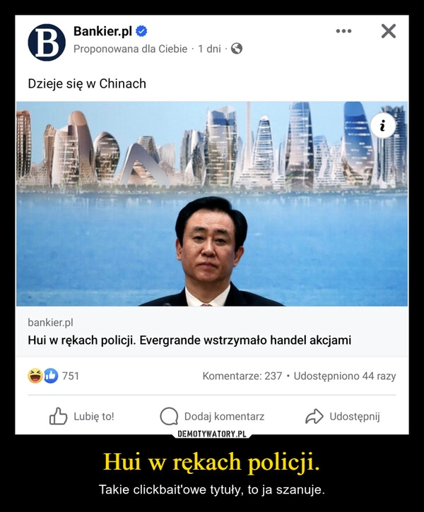 
    Hui w rękach policji.