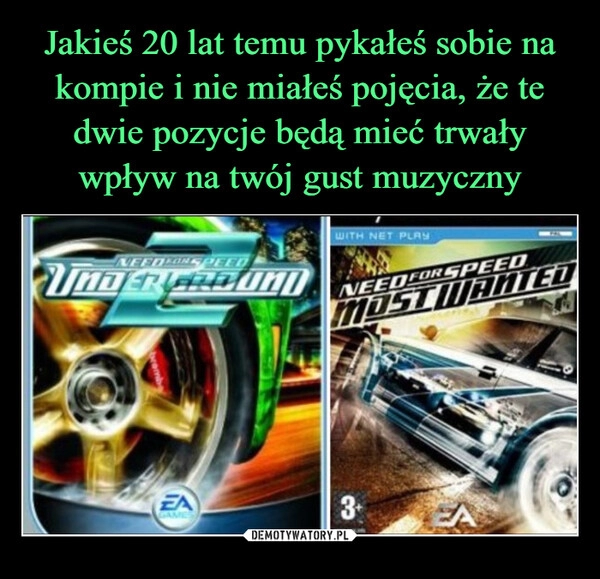 
    Jakieś 20 lat temu pykałeś sobie na kompie i nie miałeś pojęcia, że te dwie pozycje będą mieć trwały wpływ na twój gust muzyczny