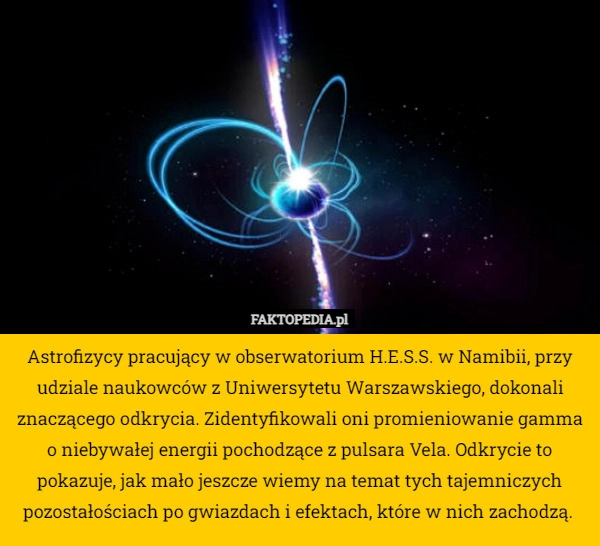 
    Astrofizycy pracujący w obserwatorium H.E.S.S. w Namibii, przy udziale naukowców