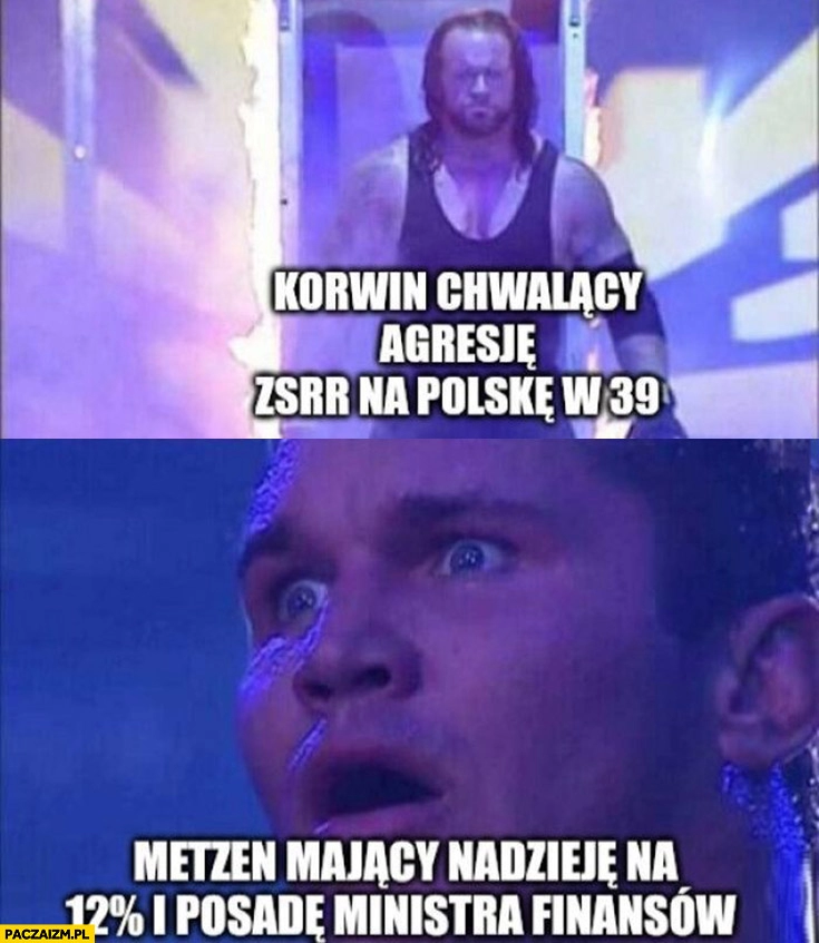 
    Korwin chwalący agresję ZSRR na Polskę w 1939 vs Mentzen mający nadzieję na 12% procent w wyborach i posadę ministra finansów