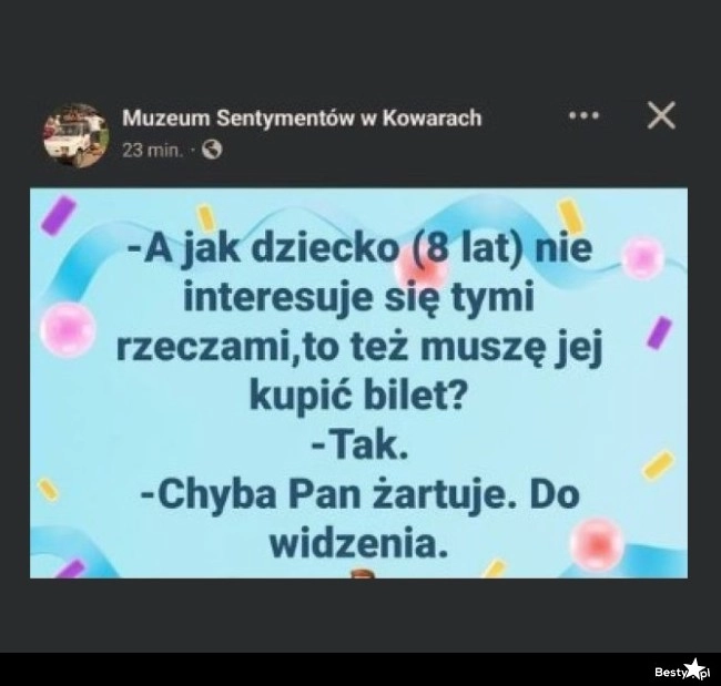 
    Bilet dla dziecka 