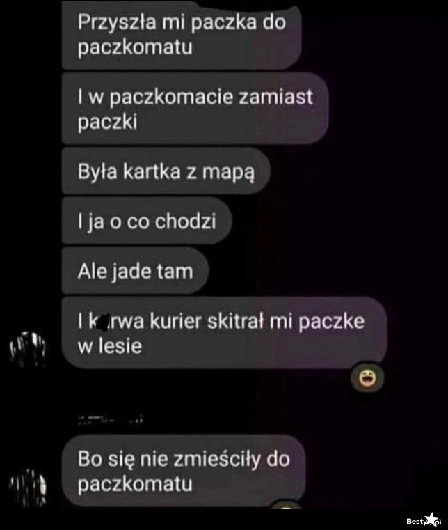 
    Kartka z mapą w paczkomacie 