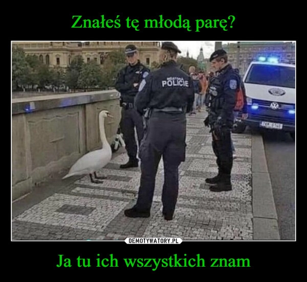 
    Znałeś tę młodą parę? Ja tu ich wszystkich znam