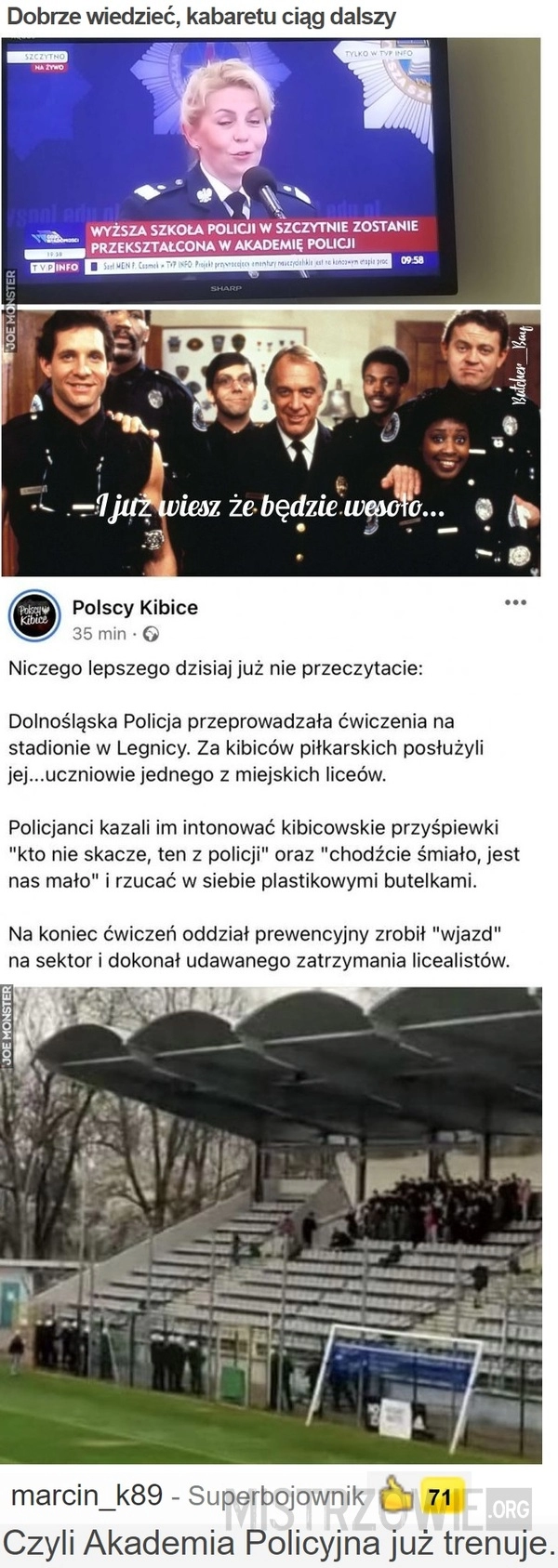 
    Dobrze wiedzieć, kabaretu ciąg dalszy