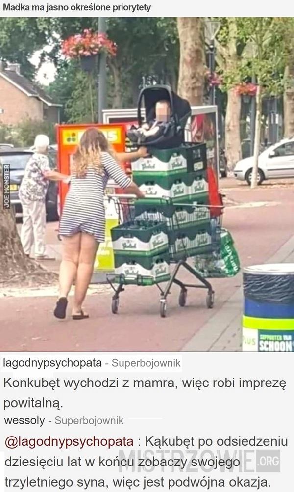 
    Madka ma jasno określone priorytety