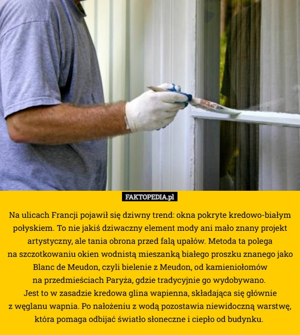
    Na ulicach Francji pojawił się dziwny trend: okna pokryte kredowo-białym