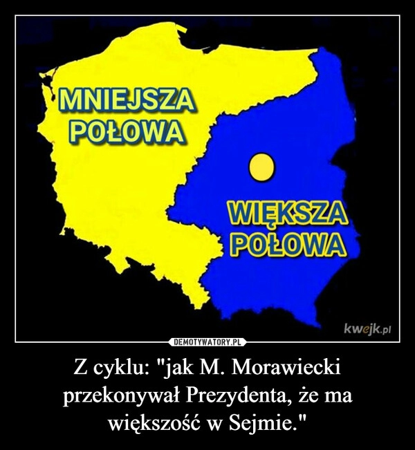 
    Z cyklu: "jak M. Morawiecki przekonywał Prezydenta, że ma większość w Sejmie."