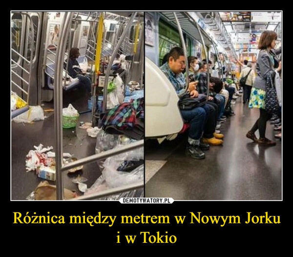 
    Różnica między metrem w Nowym Jorku i w Tokio