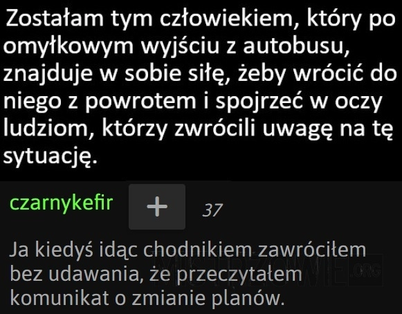 
    Już mnie to nie stresuje