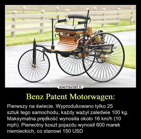 
    Benz Patent Motorwagen: